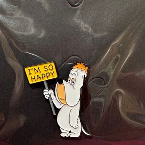 3 for $15 on select pins 
Cartoon Dog Brooch - White and Yellow